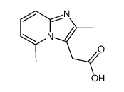 2,5-Dimethylimidazo(1,2-a)pyridine-3-aceticacid结构式