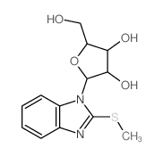 1H-Benzimidazole,2-(methylthio)-1-b-D-ribofuranosyl- picture