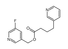 (5-fluoropyridin-3-yl)methyl 4-pyridin-3-ylbutanoate结构式