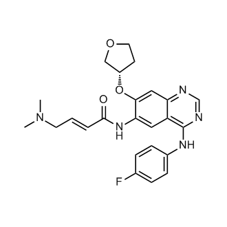 (S,E)-4-(Dimethylamino)-N-(4-((4-fluorophenyl)amino)-7-((tetrahydrofuran-3-yl)oxy)quinazolin-6-yl)but-2-enamide (Afatinib Impurity) Structure