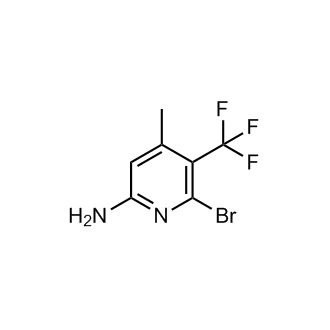 6-Bromo-4-methyl-5-(trifluoromethyl)pyridin-2-amine Structure