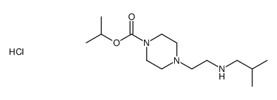 propan-2-yl 4-[2-(2-methylpropylamino)ethyl]piperazine-1-carboxylate,hydrochloride结构式