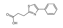 3-(4-Phenylthiazol-2-yl)propionic acid Structure