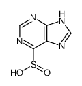7H-purine-6-sulfinic acid结构式