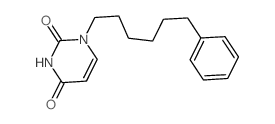 2,4(1H,3H)-Pyrimidinedione,1-(6-phenylhexyl)- Structure