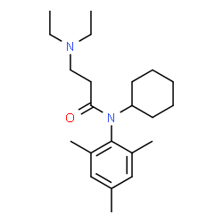 N-Cyclohexyl-3-(diethylamino)-N-(2,4,6-trimethylphenyl)propionamide结构式