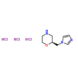 (S)-2-(1H-IMidazol-1-ylmethyl)-Morpholine 3HCl结构式