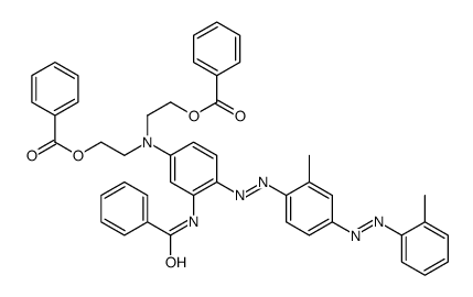 N-[5-[Bis[2-(benzoyloxy)ethyl]amino]-2-[[2-methyl-4-[(2-methylphenyl)azo]phenyl]azo]phenyl]benzamide structure