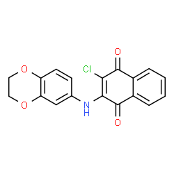 2-CHLORO-3-(2,3-DIHYDRO-1,4-BENZODIOXIN-6-YLAMINO)NAPHTHOQUINONE picture