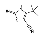 2-氨基-4-(叔丁基)噻唑-5-甲腈结构式