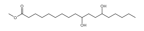 10,13-dihydroxyoctadecanoic acid methyl ester Structure