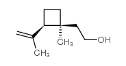 顺-2-异丙烯基-1-甲基环丁基乙醇结构式