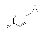 2-methyl-4-(oxiran-2-yl)but-2-enoate结构式