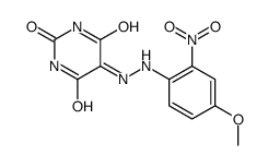 2,4,5,6(1H,3H)-Pyrimidinetetrone 5-[(4-methoxy-2-nitrophenyl)hydrazone] structure