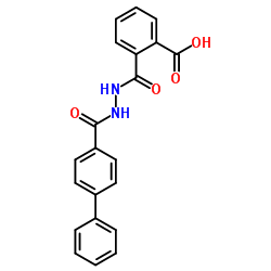 2-{[2-([1,1'-biphenyl]-4-ylcarbonyl)hydrazino]carbonyl}benzoic acid Structure