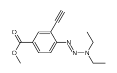 methyl 4-(3,3-diethyl-1-triazen-1-yl)-3-ethynylbenzoate结构式