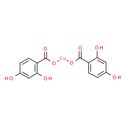 bis[4-hydroxysalicylato(2-)-O1,O2]cuprate(2-) picture