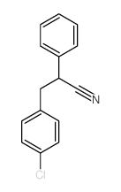 Benzenepropanenitrile,4-chloro-a-phenyl- structure