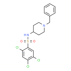 N-(1-Benzyl-4-piperidinyl)-2,4,5-trichlorobenzenesulfonamide结构式