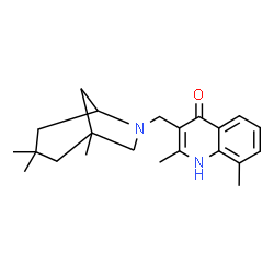 2,8-dimethyl-3-[(1,3,3-trimethyl-6-azabicyclo[3.2.1]oct-6-yl)methyl]-4-quinolinol picture