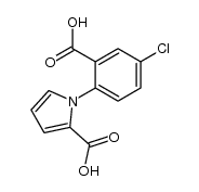 1-(2-Carboxy-4-chlorophenyl)pyrrole-2-carboxylic acid结构式