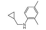 Benzenamine, N-(cyclopropylmethyl)-2,4-dimethyl- (9CI) structure