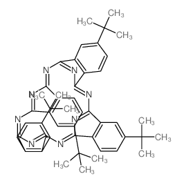 2,9,16,23-Tetrakis(tert-butyl)phthalocyanine structure