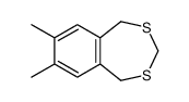 1,5-dihydro-7,8-dimethylbenzo-2,4-dithiepin结构式