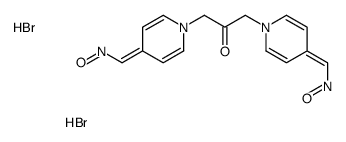 oxo-[[1-[2-oxo-3-[4-(oxoazaniumylmethylidene)pyridin-1-yl]propyl]pyridin-4-ylidene]methyl]azanium,dibromide Structure