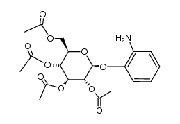 (2-amino-phenyl)-(tetra-O-acetyl-β-D-glucopyranoside) Structure