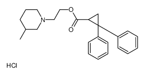 2-(3-methylpiperidin-1-yl)ethyl 2,2-diphenylcyclopropane-1-carboxylate,hydrochloride结构式