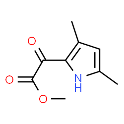 1H-Pyrrole-2-aceticacid,3,5-dimethyl--alpha--oxo-,methylester(9CI)结构式