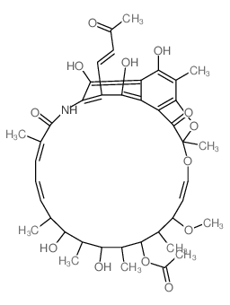 3-(3-Oxo-1-butenyl)-rifamycin SV结构式