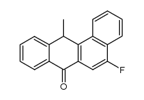 5-fluoro-12-methyl-12H-benz[a]anthracen-7-one结构式