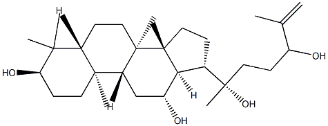 5α-Dammar-25-ene-3α,12β,20,24-tetrol结构式