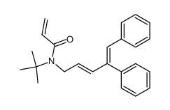 N-tert-Butyl-N-((2E,4Z)-4,5-diphenyl-penta-2,4-dienyl)-acrylamide结构式