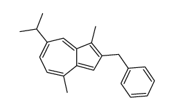 1,4-Dimethyl-7-(1-methylethyl)-2-(phenylmethyl)azulene结构式