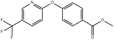 methyl 4-{[5-(trifluoromethyl)-2-pyridinyl]oxy}benzenecarboxylate结构式