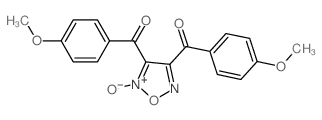 Furazan, di-p-anisoyl-, 2-oxide Structure