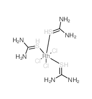 Rhodium, trichlorotris(thiourea)- structure