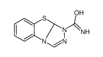 1,2,4噻唑并[3,4-b]1,3苯并噻唑-1-羧酰胺结构式