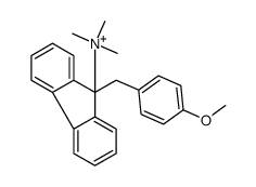 [9-[(4-methoxyphenyl)methyl]fluoren-9-yl]-trimethylazanium结构式