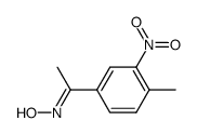 1-(4-methyl-3-nitrophenyl)ethan-1-one oxime Structure