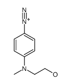 4-[2-hydroxyethyl(methyl)amino]benzenediazonium Structure