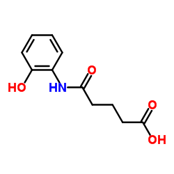 5-[(2-Hydroxyphenyl)amino]-5-oxopentanoic acid Structure