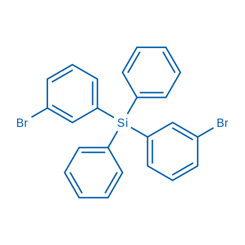 Bis(3-bromophenyl)diphenylsilane structure