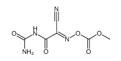 N-Carbamoyl-2-cyan-2-methoxycarbonyloxyimino-acetamid Structure