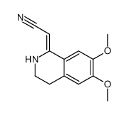 1-CYANOMETHYLENE-6,7-DIMETHOXY-1,2,3,4-TETRAHYDROISOQUINOLINE Structure