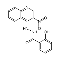 2-Hydroxy-benzoic acid N'-(3-nitro-quinolin-4-yl)-hydrazide Structure