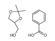benzoic acid,[(4R)-2,2-dimethyl-1,3-dioxolan-4-yl]methanol结构式